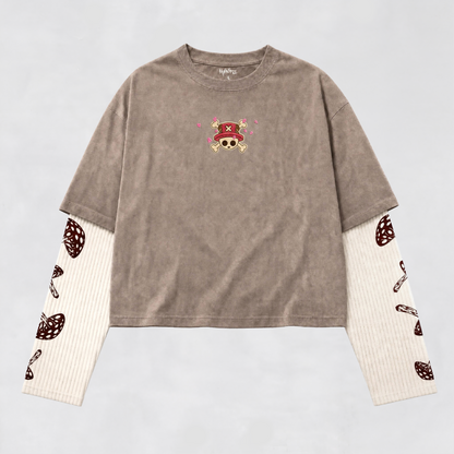 'GRANDLINE REINDEER' Double Sleeve T