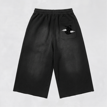 'STRAWBOUND' Baggy Cropped Sweat Jorts
