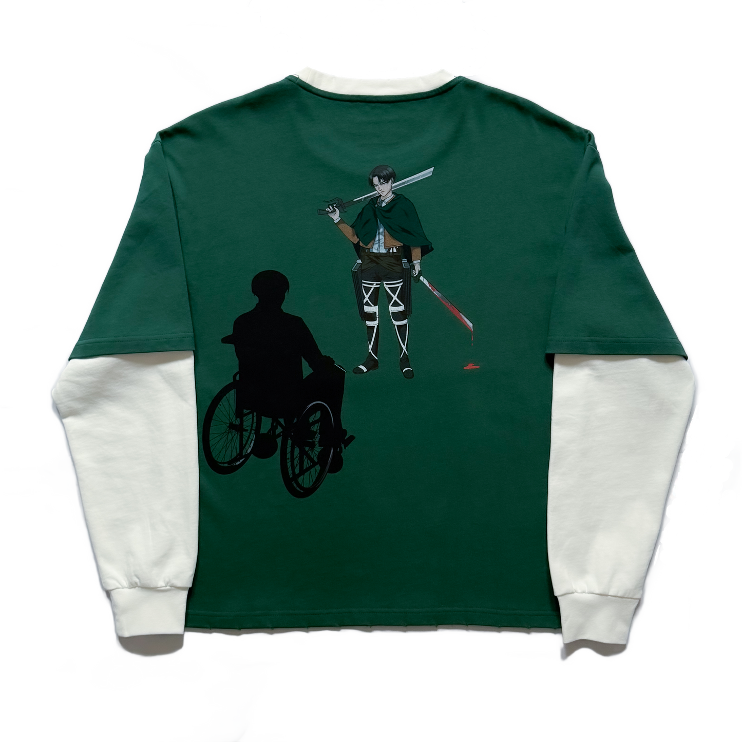 'POWER IN SILENCE' BOXY FIT DOUBLE SLEEVE TEE (LIMITED)